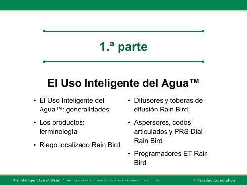 agua - Rain Bird IbÃ©rica