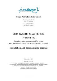 SERS 02, SERS 06 and SERS 12 Version V02 Installation and ...