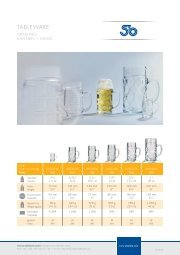 Product Catalogue Tableware - StÃ¶lzle-Oberglas