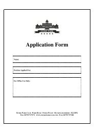 Download a PDF Application Form - Stoke Park