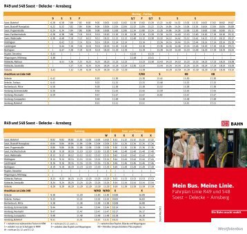 Linie R49/548 Soest - Bahn