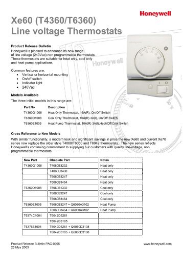 Product Release Bulletin - Stokes Appliance Parts