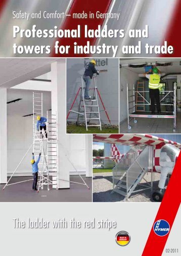 Professional ladders and towers for industry and trade