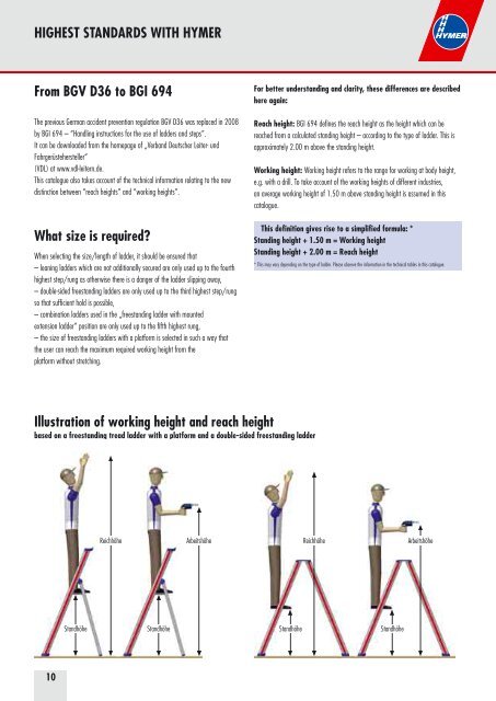 Professional ladders and towers for industry and trade