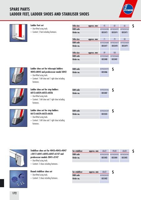 Professional ladders and towers for industry and trade