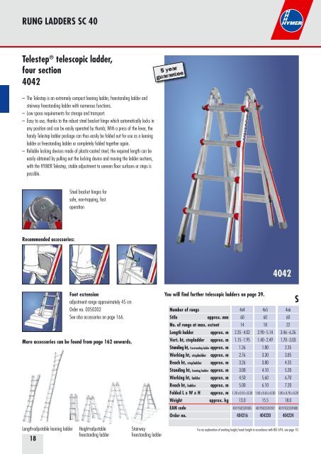 Professional ladders and towers for industry and trade