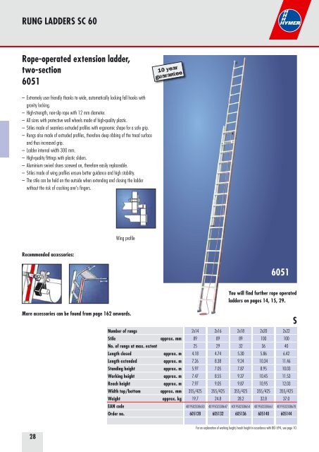 Professional ladders and towers for industry and trade