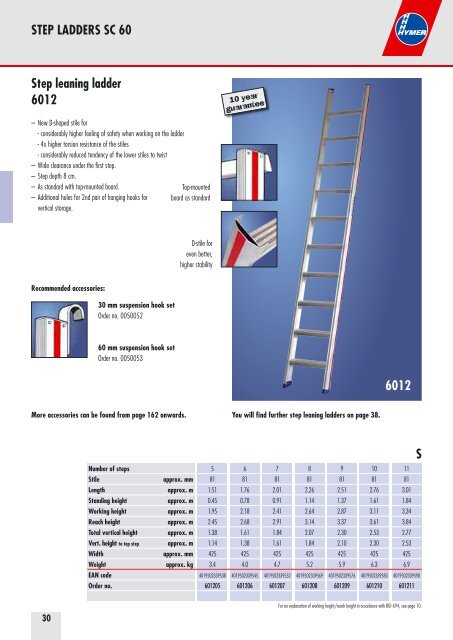 Professional ladders and towers for industry and trade