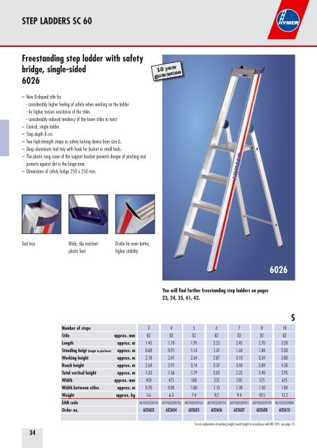 Professional ladders and towers for industry and trade