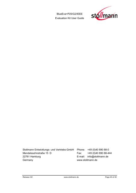 BlueEva+P25/G2/IEEE - Stollmann