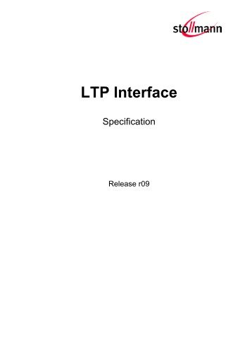 LTP Interface Specification - Stollmann