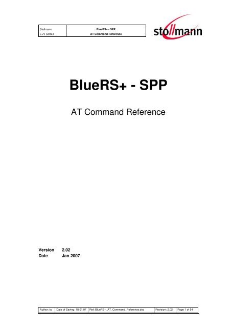 AT Command Reference - Stollmann