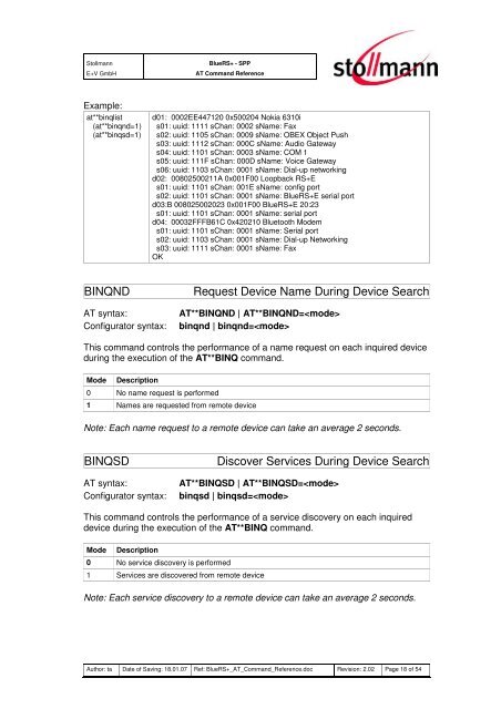 AT Command Reference - Stollmann