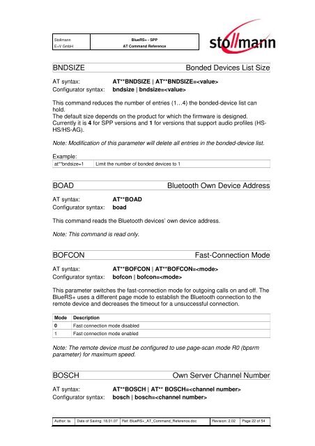 AT Command Reference - Stollmann