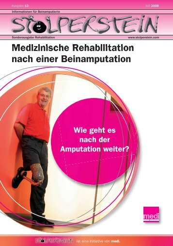 Medizinische Rehabilitation nach einer Beinamputation - stolperstein