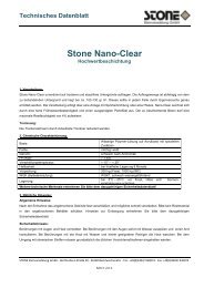 Stone Nano-Clear - Stone Steinveredelung