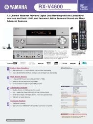 RX-V4600 - StoneAudio