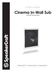 Cinema In-Wall Sub - SpeakerCraft