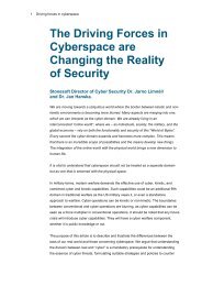Driving Forces in Cyberspace in depth article (PDF) - Stonesoft