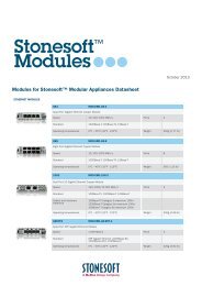 Modules Datasheet - Stonesoft