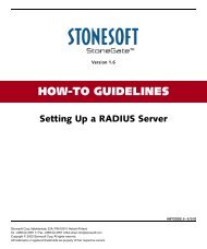HOW-TO GUIDELINES Setting Up a RADIUS Server - Stonesoft