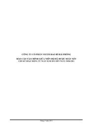 cÃ´ng ty cá» pháº§n vicem bao bÃ¬ háº£i phÃ²ng bÃ¡o cÃ¡o tÃ i chÃ­nh ... - CafeF
