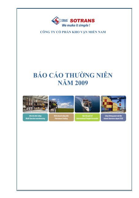 BÃO CÃO THÆ¯á»NG NIÃN NÄM 2009 - Vietstock