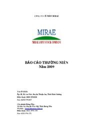 BÃO CÃO THÆ¯á»NG NIÃN NÄm 2009 - Vietstock