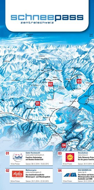 Schneepass Zentralschweiz: Wintersport total – mit nur einem Abo!