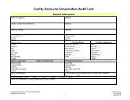 RCM Facility Assessment Form - Energy Program