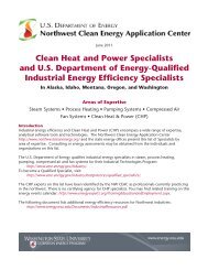 Clean Heat and Power Specialists and U.S. Department of Energy ...
