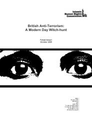 British Anti-Terrorism - Islamic Human Rights Commission