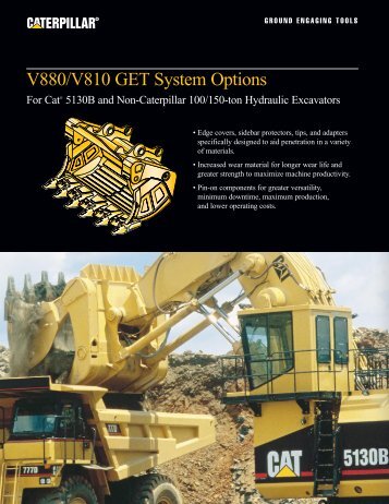 Cat V880/V810 GET System Options Brochure - PEHP7071