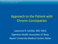 Approach to the Patient with Chronic Constipation - American ...