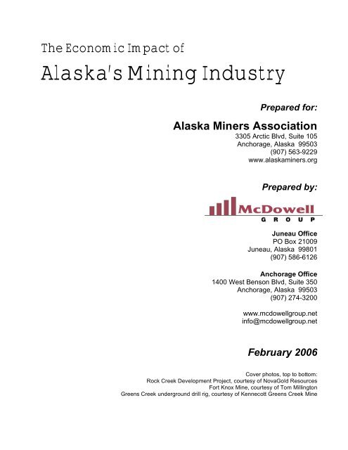 The Economic Impacts of Alaska's Mining Industry - Alaska Miners ...