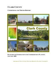 clark county - West Central Wisconsin Regional Planning Commission