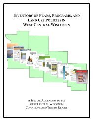 inventory of plans, programs, and land use policies in west central ...
