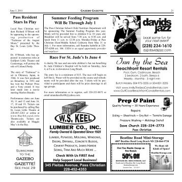 Pages 21-25 from the June 3 issue - Gazebo Gazette