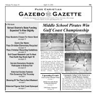 Pages 1-7 from the April 15 issue - Gazebo Gazette