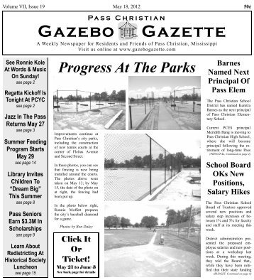 May 18, 2012 issue - Gazebo Gazette