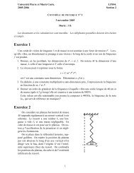 ÃnoncÃ© - L'UTES - UniversitÃ© Pierre et Marie CURIE