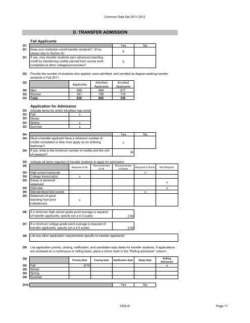 A. General Information - Marymount University