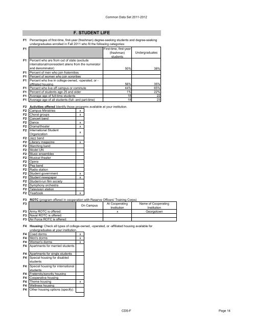 A. General Information - Marymount University