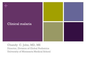 Malaria in the 1990's: Looking Forward, Looking Back - Mayo Clinic