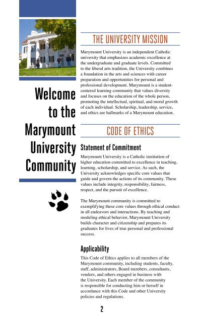 EmployEE Handbook - Marymount University