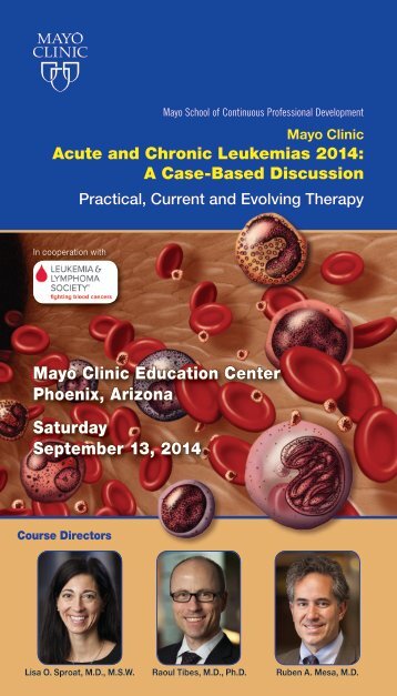 CPD AZ card Acute and Chronic Leukemia - MC8300-24 - Mayo Clinic