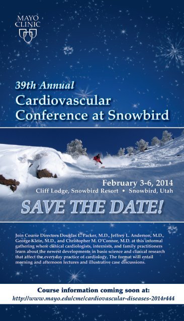 CPD card Cardiovascular Conf Snowbird 39th 2014 ... - Mayo Clinic