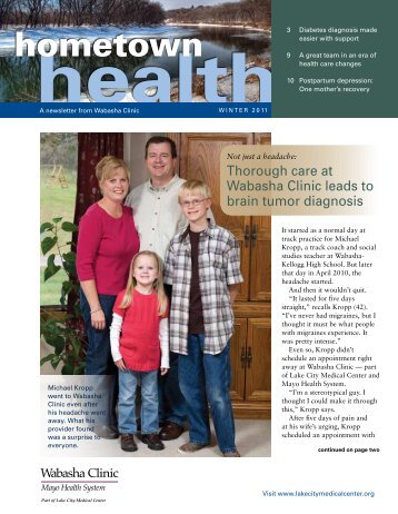 Hometown Health Newsletter: Wabasha - MC2443-WAB - Mayo Clinic