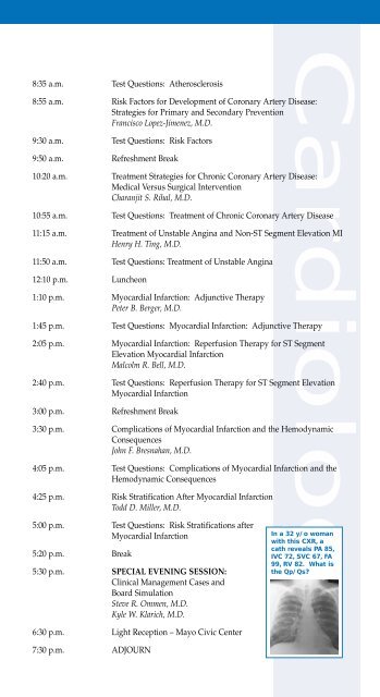 Cardiology Boards and Recertification - Mayo Clinic