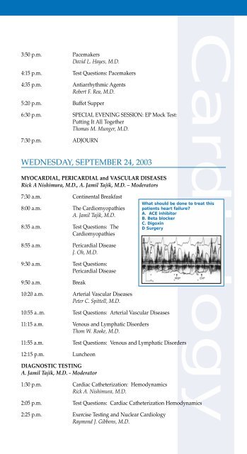 Cardiology Boards and Recertification - Mayo Clinic